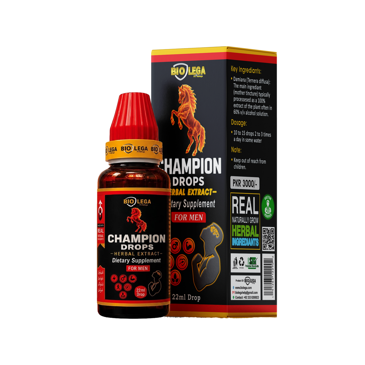 Champion drops